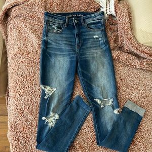 American Eagle distressed skinny jeans